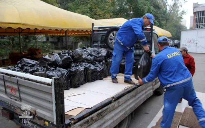 Primele stocuri de alimente au fost transportate deja către centrele de distribuţie. Foto: Adevărul