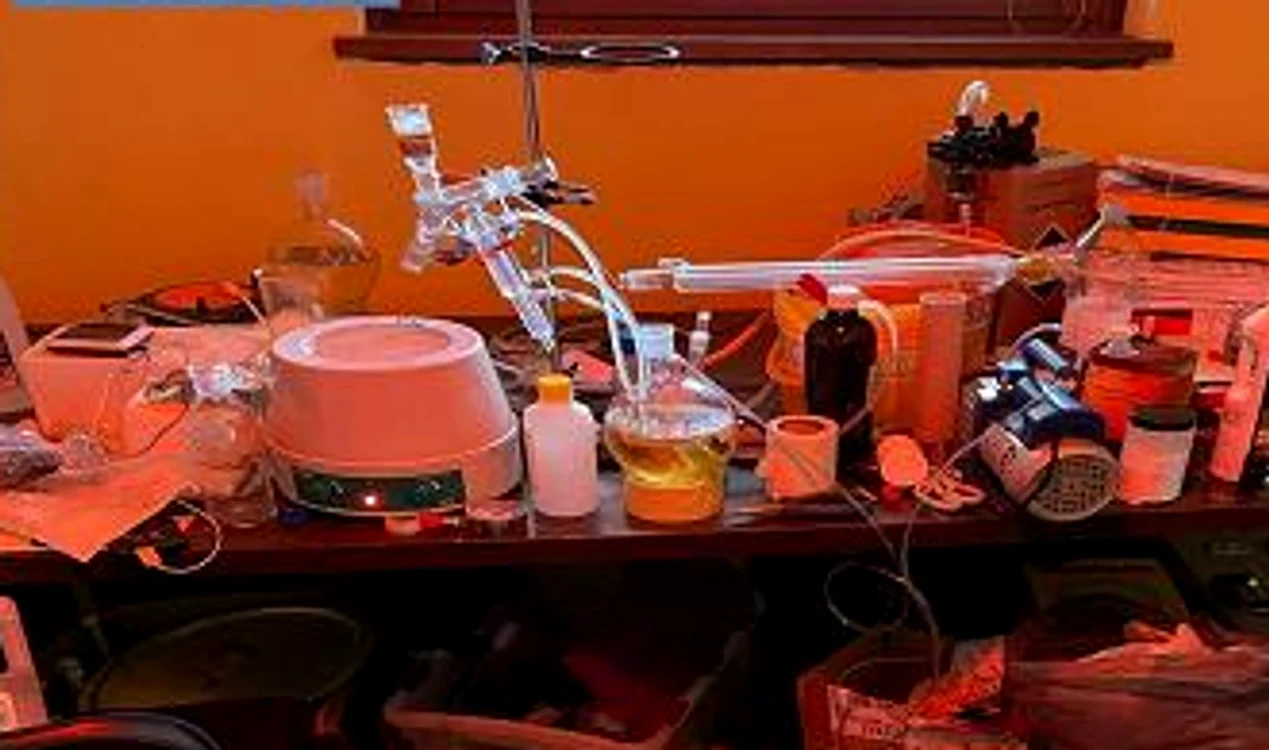 „Breaking Bad” în mansarda unui student FOTO:  Poliție din Novara
