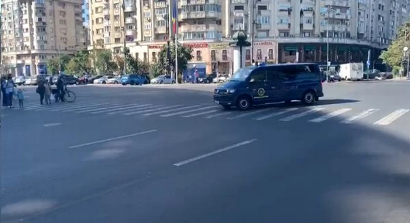 Traficul a fost oprit în timpul simulării ataculuifoto: captură video