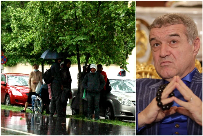 Coadă la palatul lui Gigi Becalifoto: BLITZ / Inquam