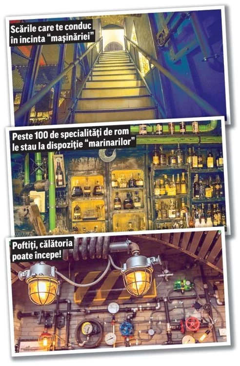 Clienţii au parte de o călătorie în «adâncuri»: hublouri, torpile, costume de scafandru şi periscoape