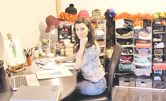 Patricia de la Amadeus s-a  școlit în design vestimentar și se pricepe și la desen, și la croit