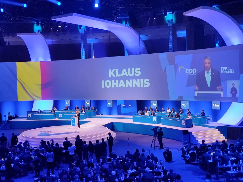 Klaus Iohannis la Congresul PPE FOTO Radu Eremia