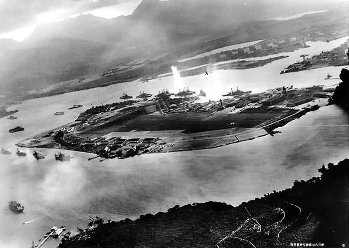 Attack on Pearl Harbor Japanese planes view jpg jpeg