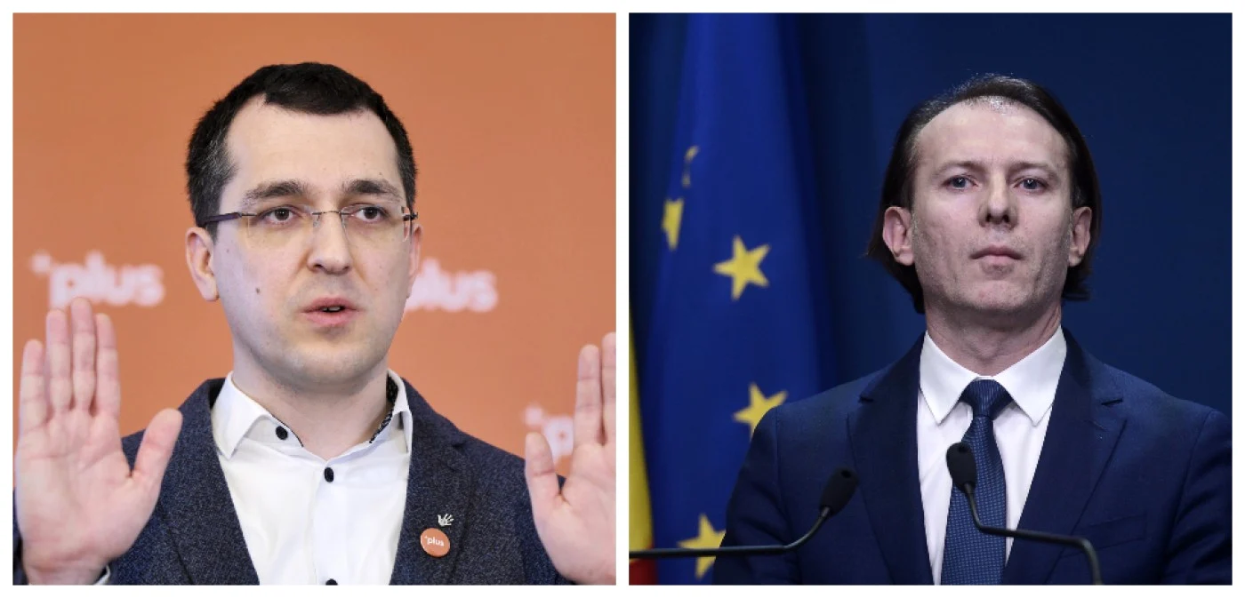 Ministrul Voiculescu şi premierul Cîţu au avut, duminică după-amiază, conferinţele de presă la aceeaşi oră.  FOTO Medafax