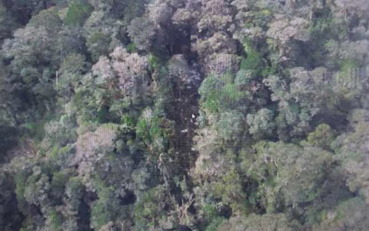 Imaginea dată publicităţii de Agenţia Naţională de Căutare şi Salvare (BASARNAS) din Indonezia arată părţi din aeronava prăbuşită în Papua Noua Guinee FOTO Agenţia Naţională de Căutare şi Salvare din Indonezia via AP