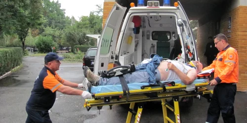 victime accident sirbi in ambulanta