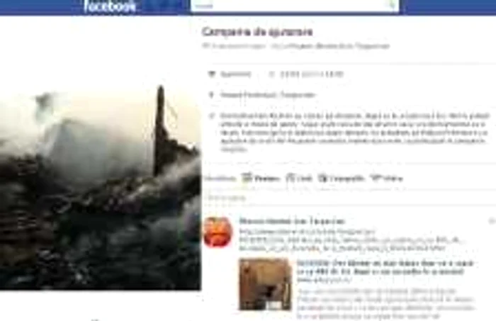 Campania a fost lansată pe facebook