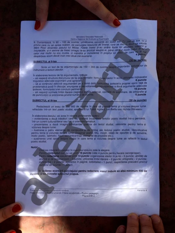 Subiectele la Română - Bac 2014 - profilul Uman