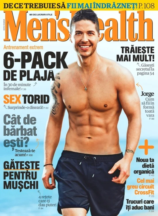 Jorge, pe coperta revistei "Men's Health"