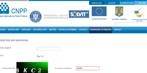 calculator varsta pensionare