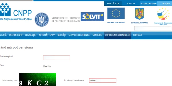 calculator varsta pensionare
