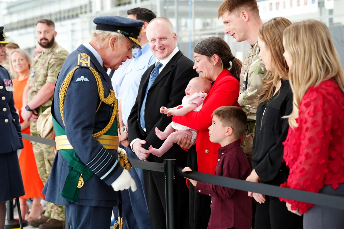 Regele Charles, vizită la RAF Lossiemouth, Scoția, Profimedia (4) jpg