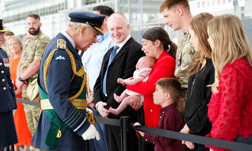 Regele Charles, vizită la RAF Lossiemouth, Scoția, Profimedia (4) jpg