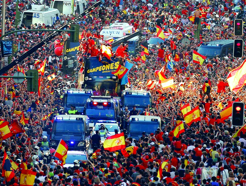 2,5 milioane de oameni au ieşit pe străzile Madridului pentru a sărbători titlul mondial