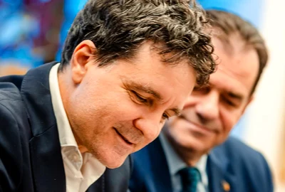 Nicusor dan ludovic orban Foto Facebook Ludovic Orban jpg