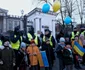 Varsovia  Manifestaţii de susţinere a Ucrainei în toată Europa. FOTO EPA-EFE