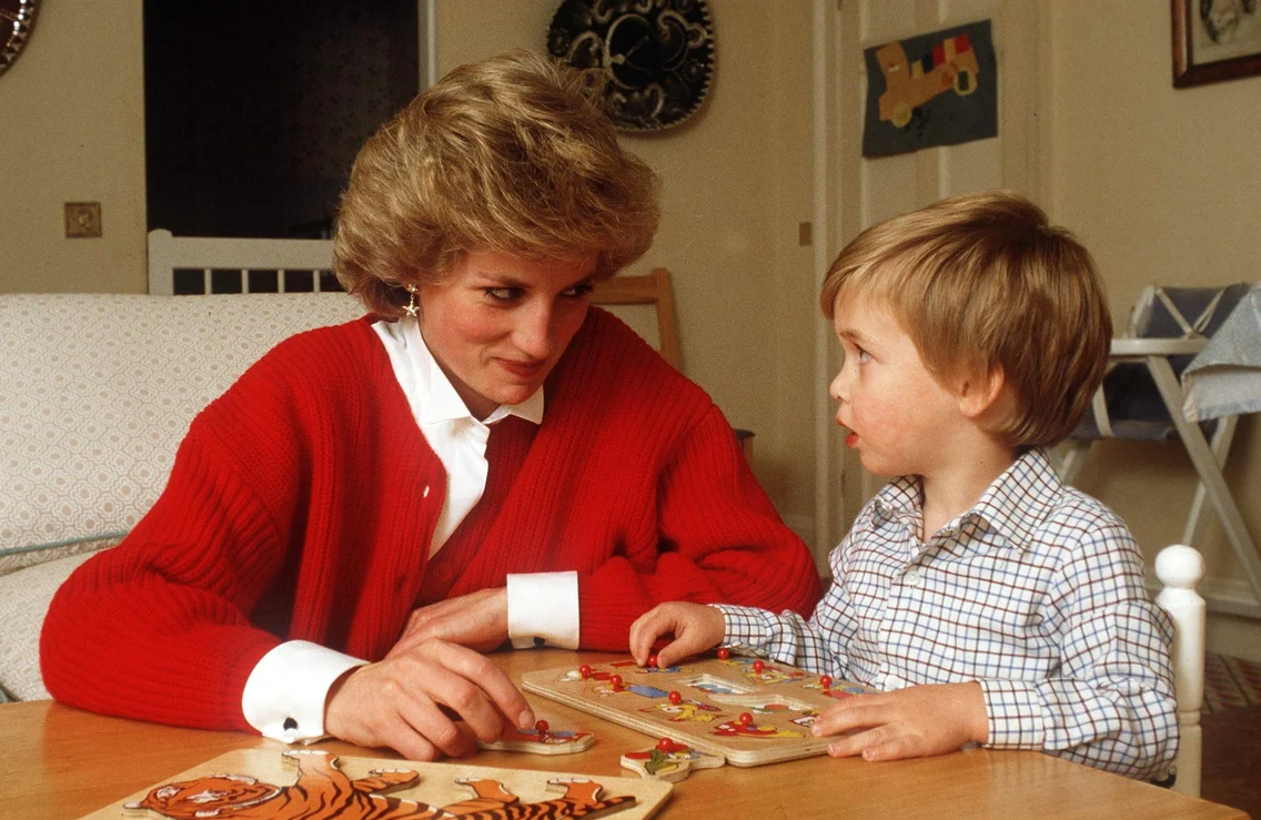 Prințesa Diana și Prințul William.