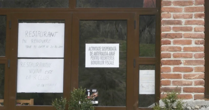 Restaurantul este închis până pe data de 21 aprilie