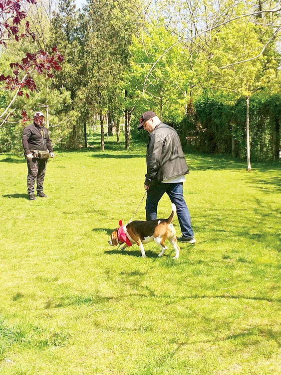 Instructorul a făcut lecţii alături de stăpân