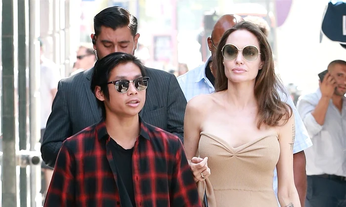 *EXCLUSIVE* Angelina Jolie and her son Pax grab lunch at Perch restaurant in Los Angeles jpeg