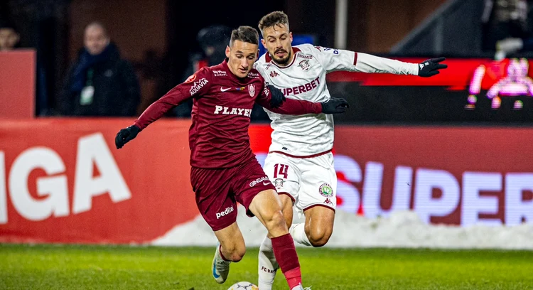 CFR Cluj și Rapid s-au anihilat în Gruia. Foto Facebook 