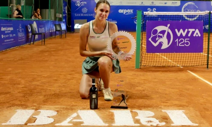 Anca Todoni, victorioasă în turneul de la Bari. Foto X/ WTAntho