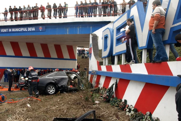 Accident mortal la intrarea în Deva.FOTO ADEVĂRUL. D. Guţă