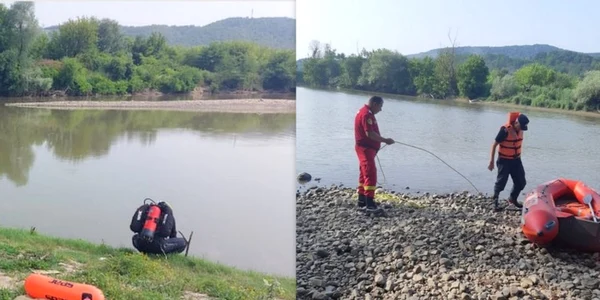 copil disparut in apele raului mures cautari foto isu hunedoara