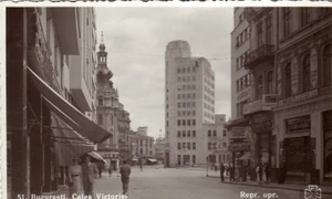 București. Calea Victoriei și Palatul Telefoanelor, în 1938 (© iMAGO Romaniae)