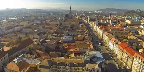 cluj filmat de sus foto captura video youtube