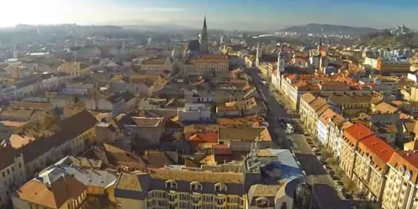 cluj filmat de sus foto captura video youtube