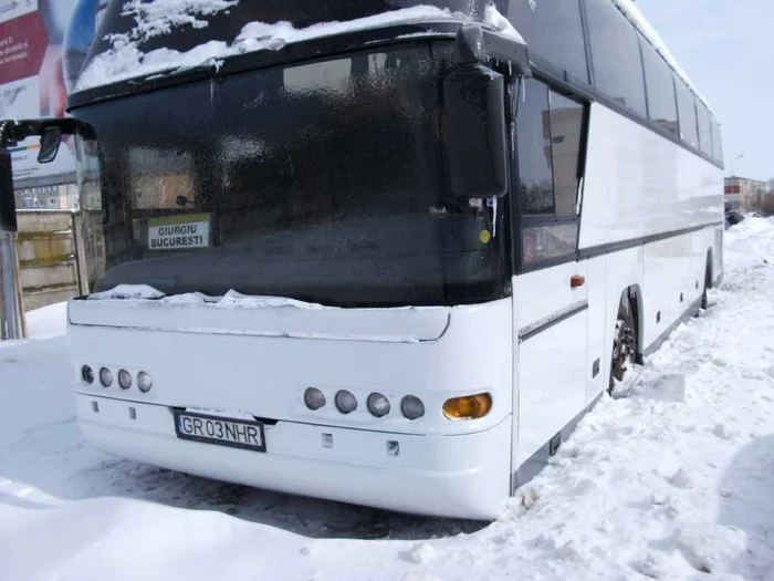 Giurgiu, izolat de zăpezi şi viscol