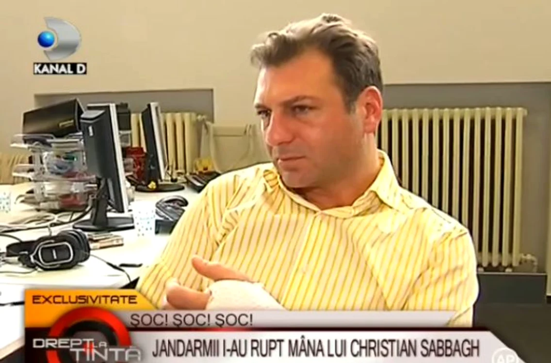 
    "A fost un accident", a afirmat Cristian Sabbagh  