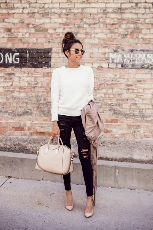 large Fustany Fashion Style Ideas What to Wear with Black Jeans Photos 14 jpg jpeg