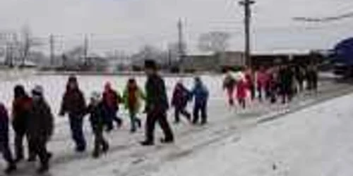 Peste 500 de scolile din judetul Valcea se inchid luni, 13 februarie, din cauza codului potocaliu