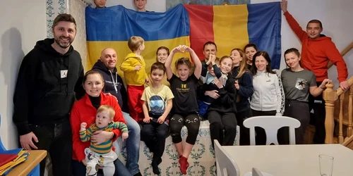 Refugiaţi ucraineni la Sarichioi FOTO Casa Filip 