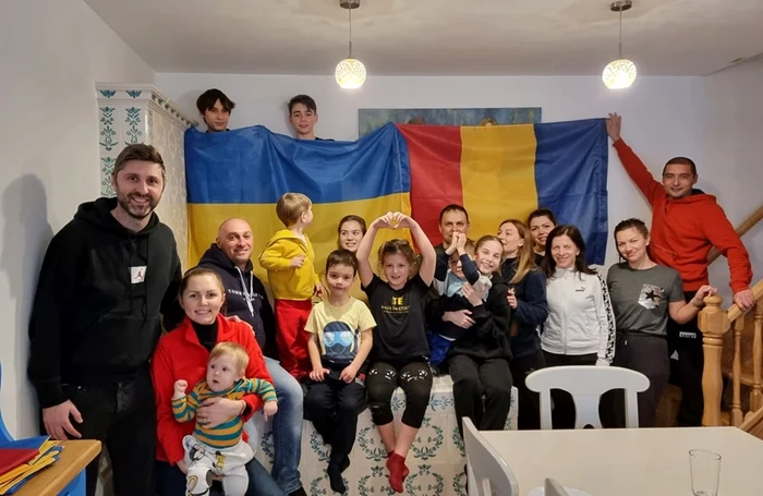 Refugiaţi ucraineni la Sarichioi FOTO Casa Filip