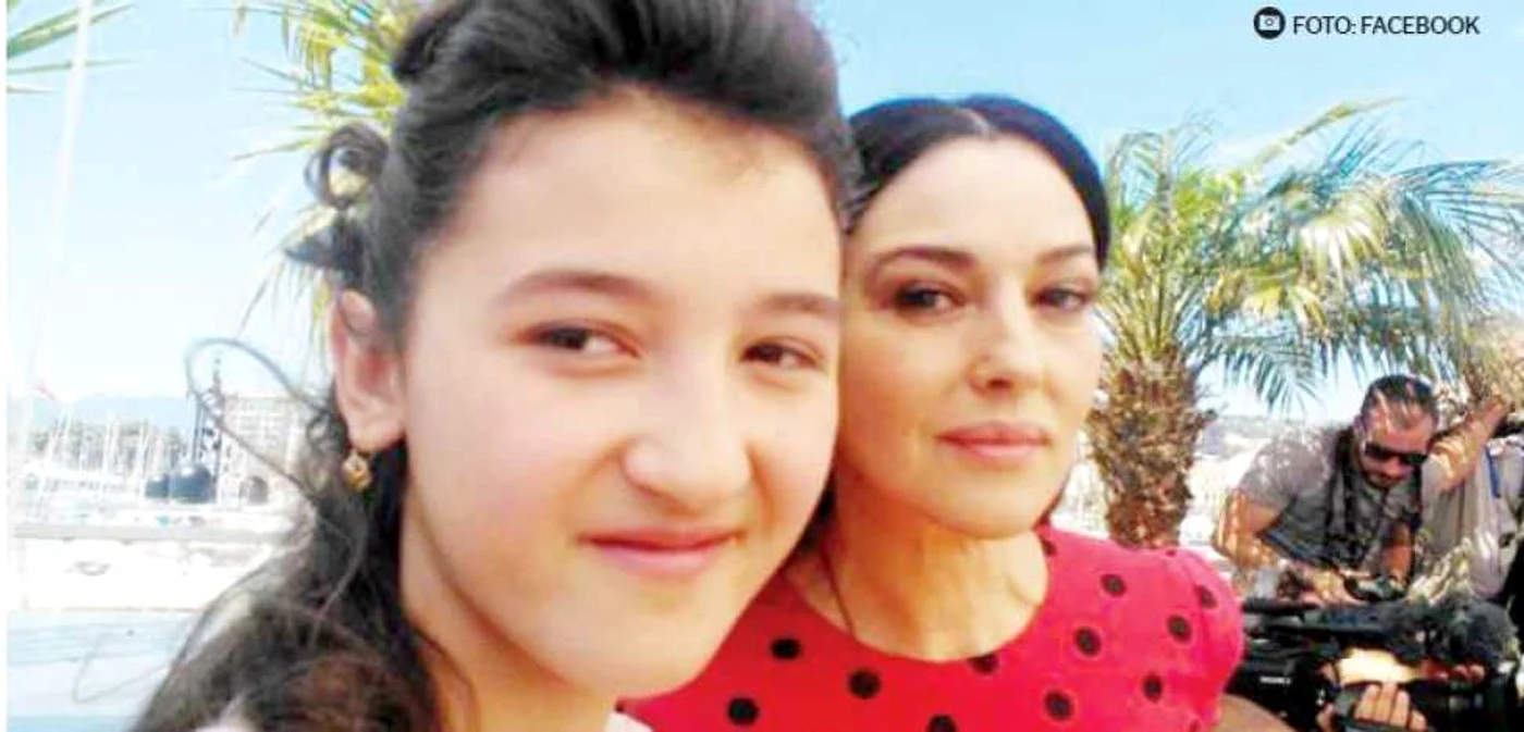 Maria Alexandra Lungu alături de starul italian Monica Bellucci FOTO