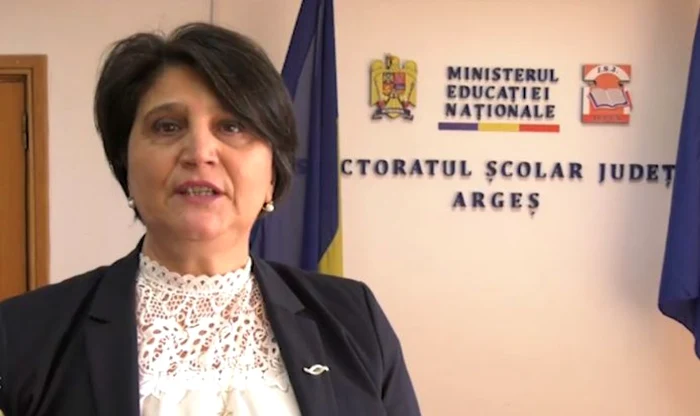 Liliana Murguleţ. Captură video IŞJ Argeş