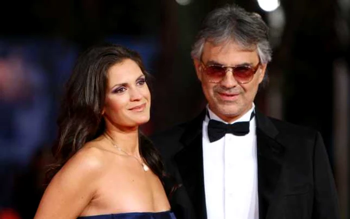 Andrea Bocelli şi Veronica Berti s-au cunoscut în anul 2002 şi de atunci sunt împreună FOTO Guliver/Getty