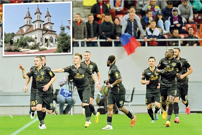 Zicu şi coechipierii sunt nelipsiţi în fiecare săptămână de la slujbele oficiate la Mănăstirea ReceaFoto: Mediafax