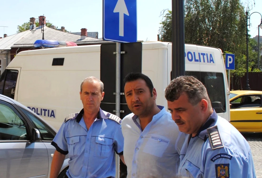 Hristache Cristi Ardelean, la momentul prezentării la Parchetul Slatina