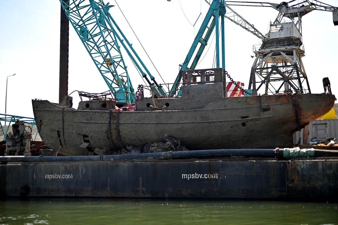 Nave naziste in Dunare scoase la suprafata din cauza secetei  FOTO AFP (1) jpg