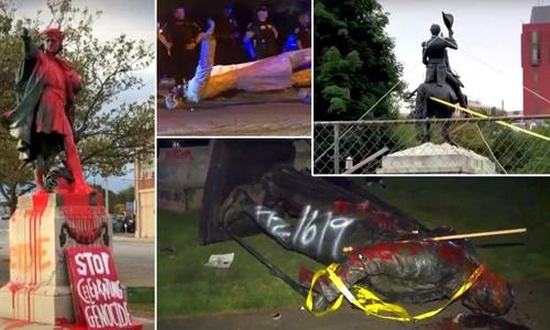 Cine sunt personajele istorice din spatele statuilor vandalizate în America | FOTO jpeg