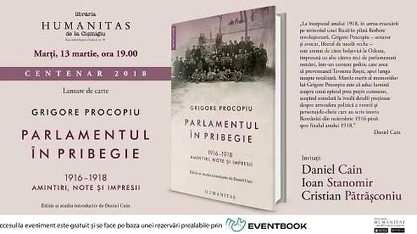 Lansare de carte: «Parlamentul în pribegie 1916 1918» jpeg