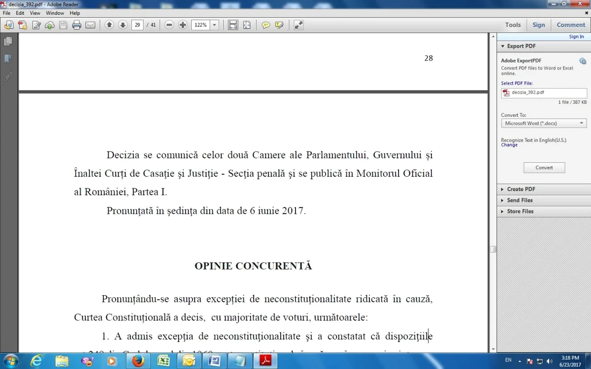 "decizie ccr abuz cu opina concurenta"
