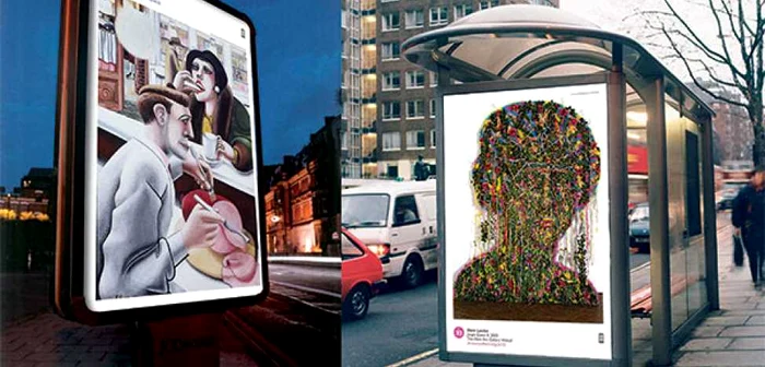 Marea Britanie celebrează arta britanică prin expunerea a 57 de opere de artă în spaţiile publicitare din întreaga ţară  FOTO arteverywhere.org.uk
