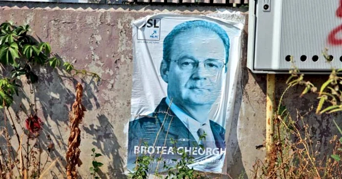 Afiş electoral al lui Gheorghe Brotea, primar interimar