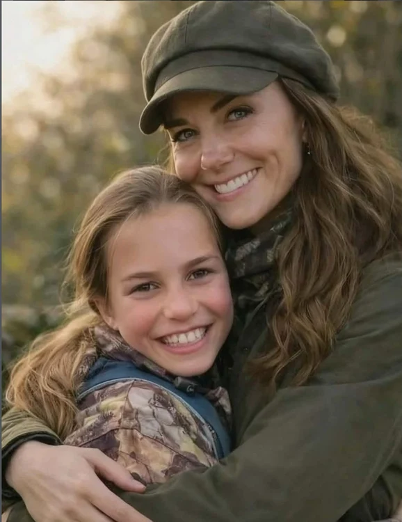 Kate Middleton și Charlotte Instagram png